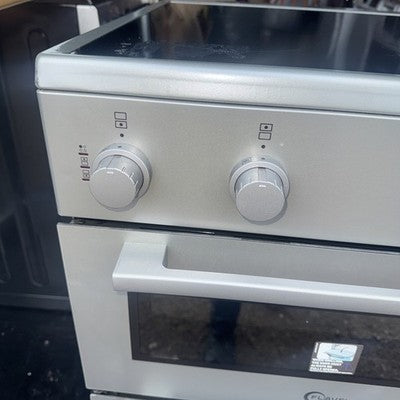 New Graded FLAVEL MF60CTS 60 cm Electric Ceramic Cooker - Silver RRP £379 K84