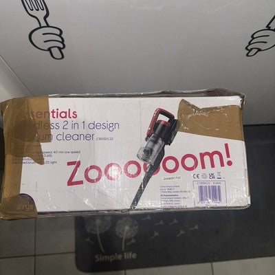 ESSENTIALS C150SVC22 Cordless Vacuum Cleaner - Black &amp; Red