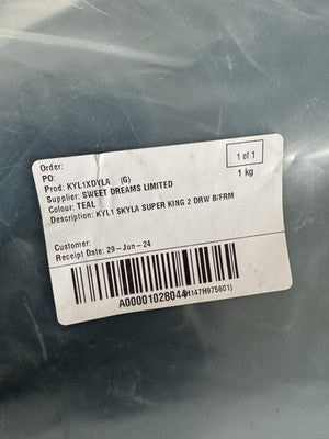 Dfs Skyla Teal Half Base Wrapped, viva double Headboard and other furniture part