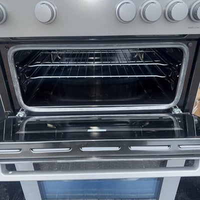 New Graded FLAVEL MF60CTS 60 cm Electric Ceramic Cooker - Silver RRP £379 K84