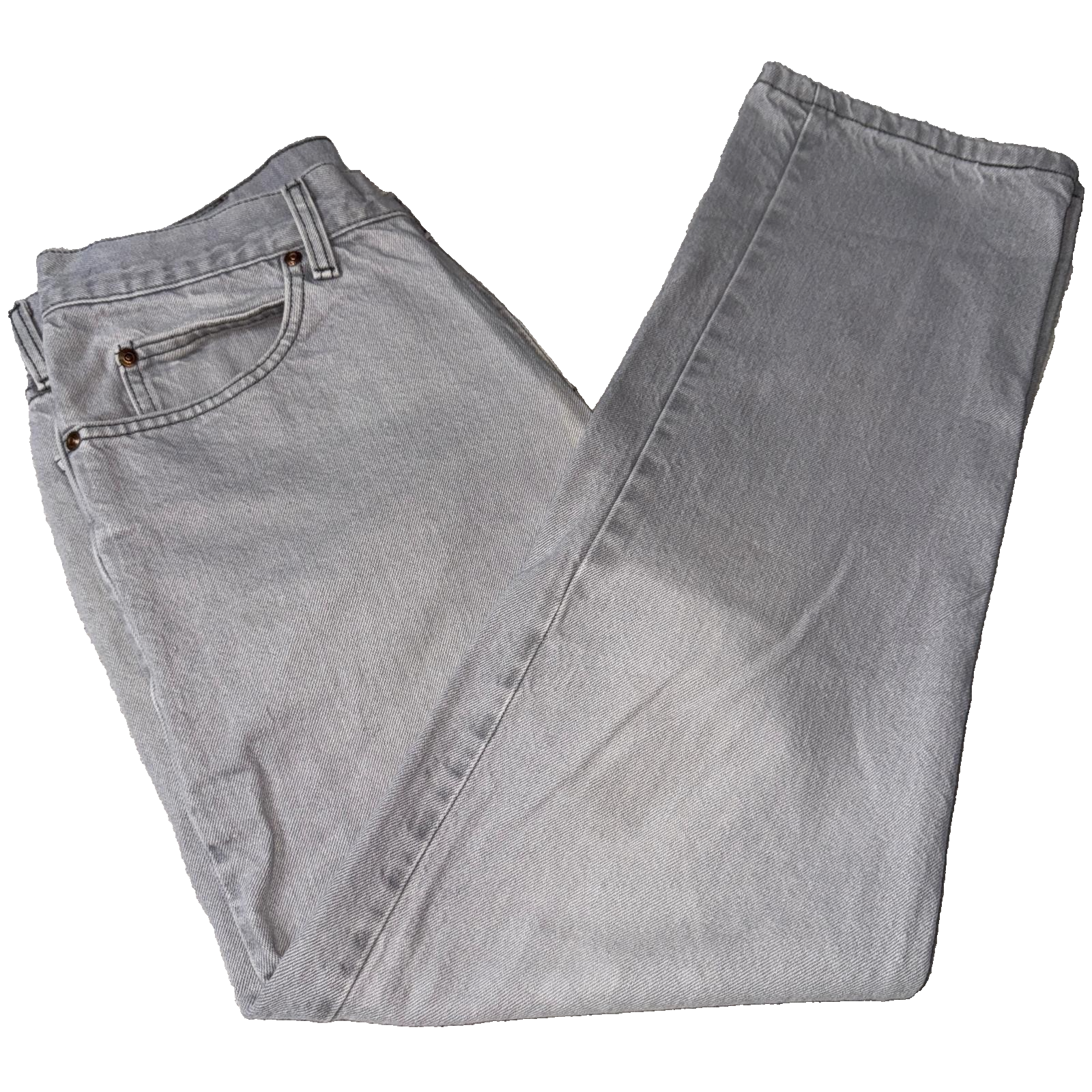 Vintage Lee Jeans Men’s Grey 33x30 Regular Fit GRADE B