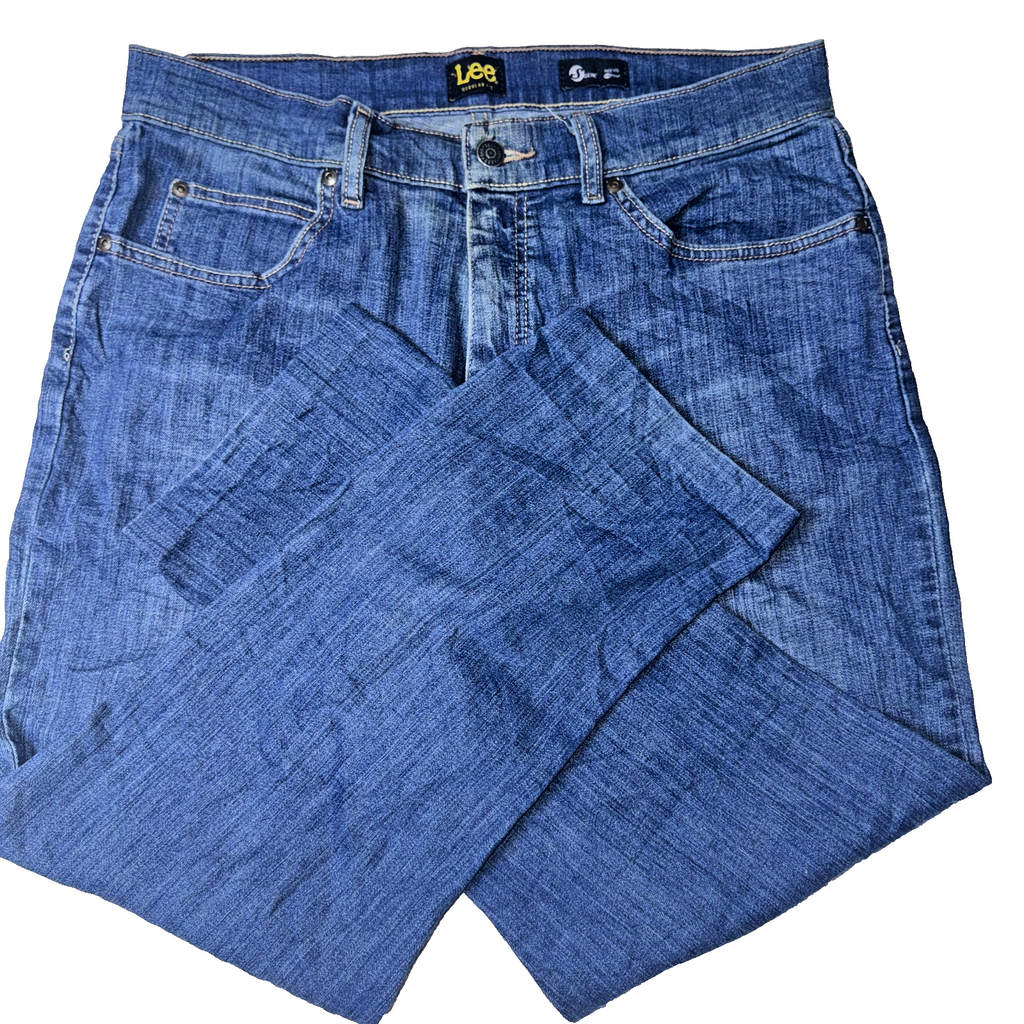 Vintage Lee Jeans Men’s Blue 33x29 Regular Fit GRADE C