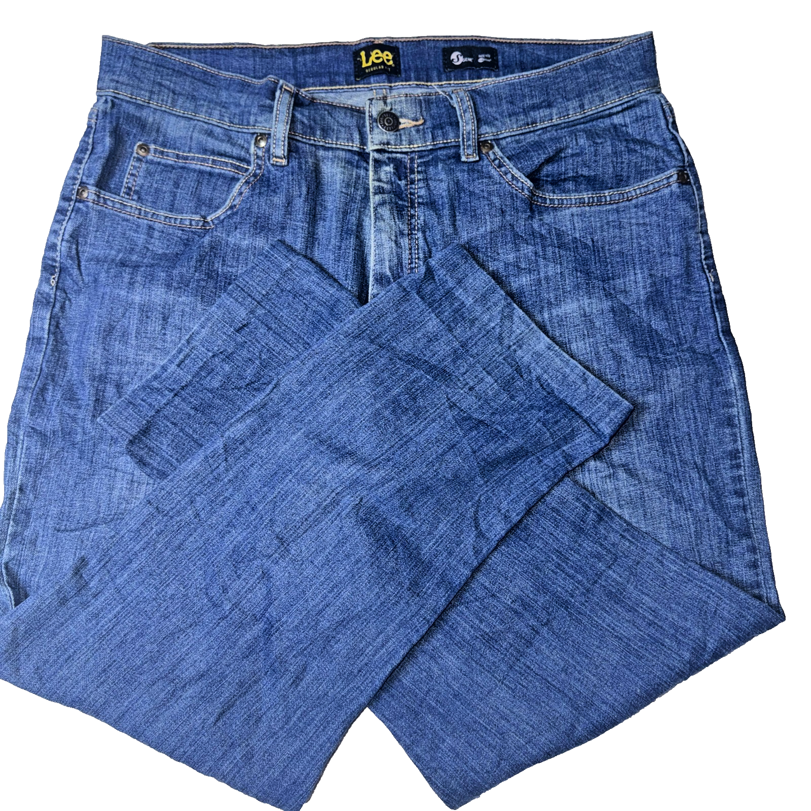 Vintage Lee Jeans Men’s Blue 33x29 Regular Fit GRADE C