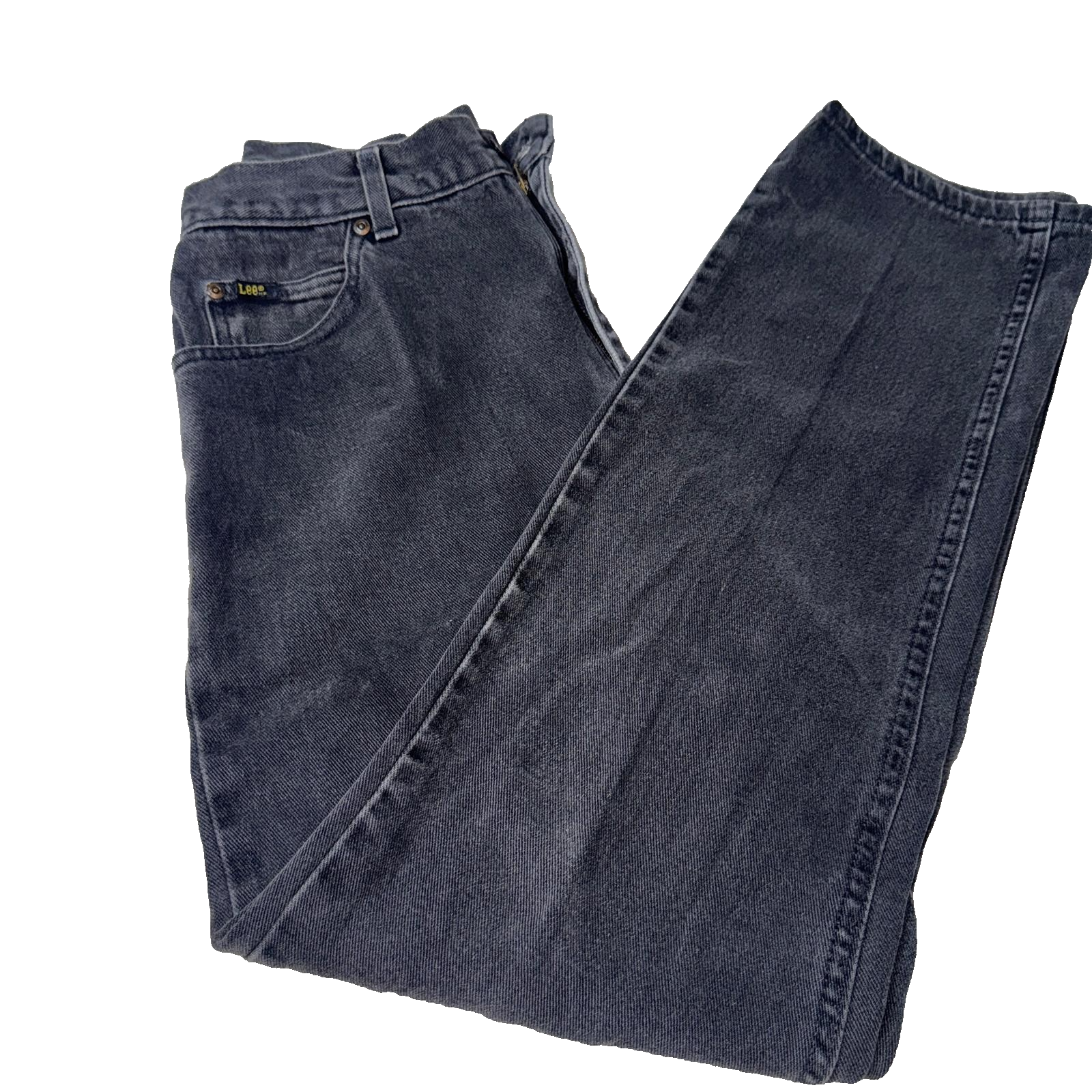 Vintage Lee Jeans Men’s Dark Grey 34x34 Regular Fit GRADE B