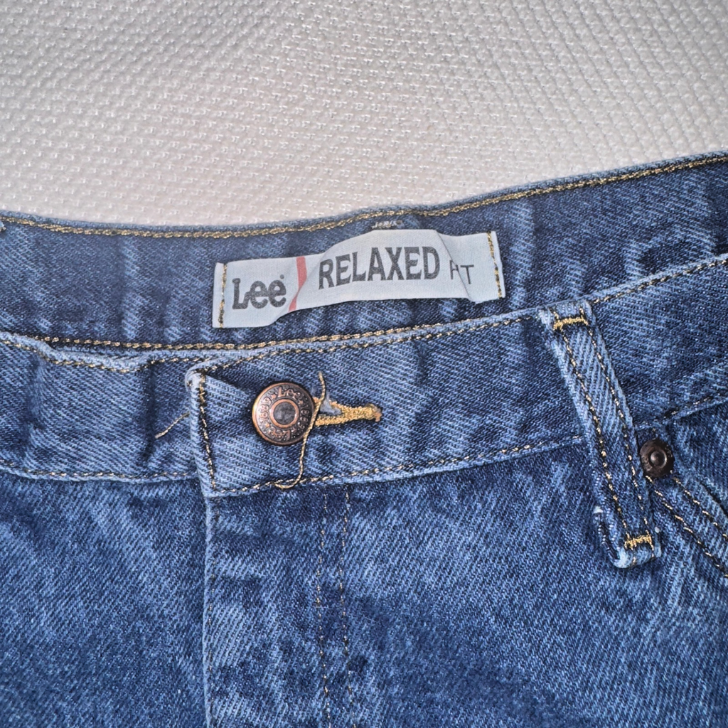 Vintage Lee Jeans Men’s Blue 42x32 Relaxed Fit GRADE A