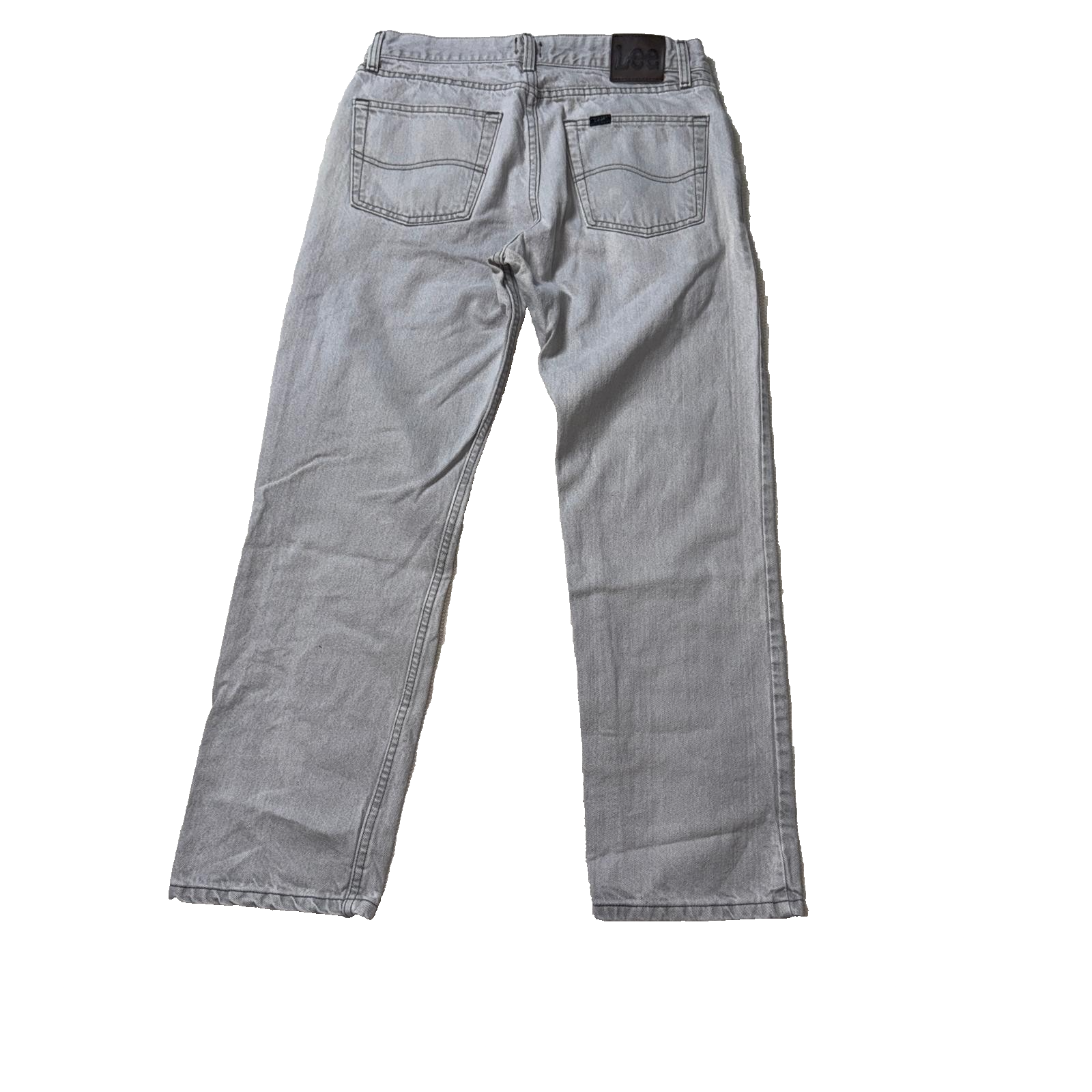 Vintage Lee Jeans Men’s Grey 33x30 Regular Fit GRADE B