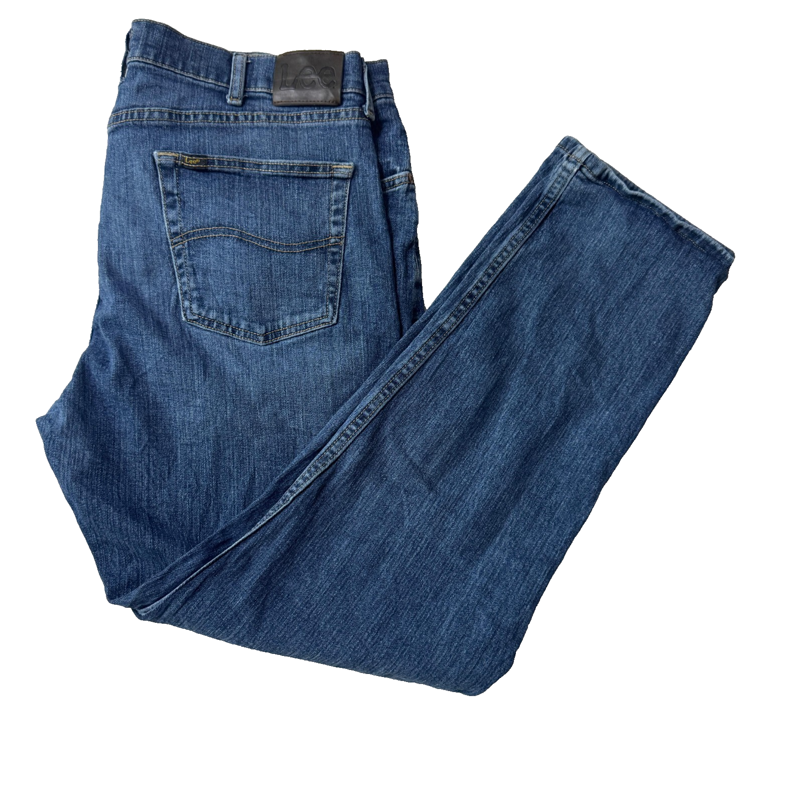 Vintage Lee Jeans Men’s Blue 38x32 Regular Fit GRADE B