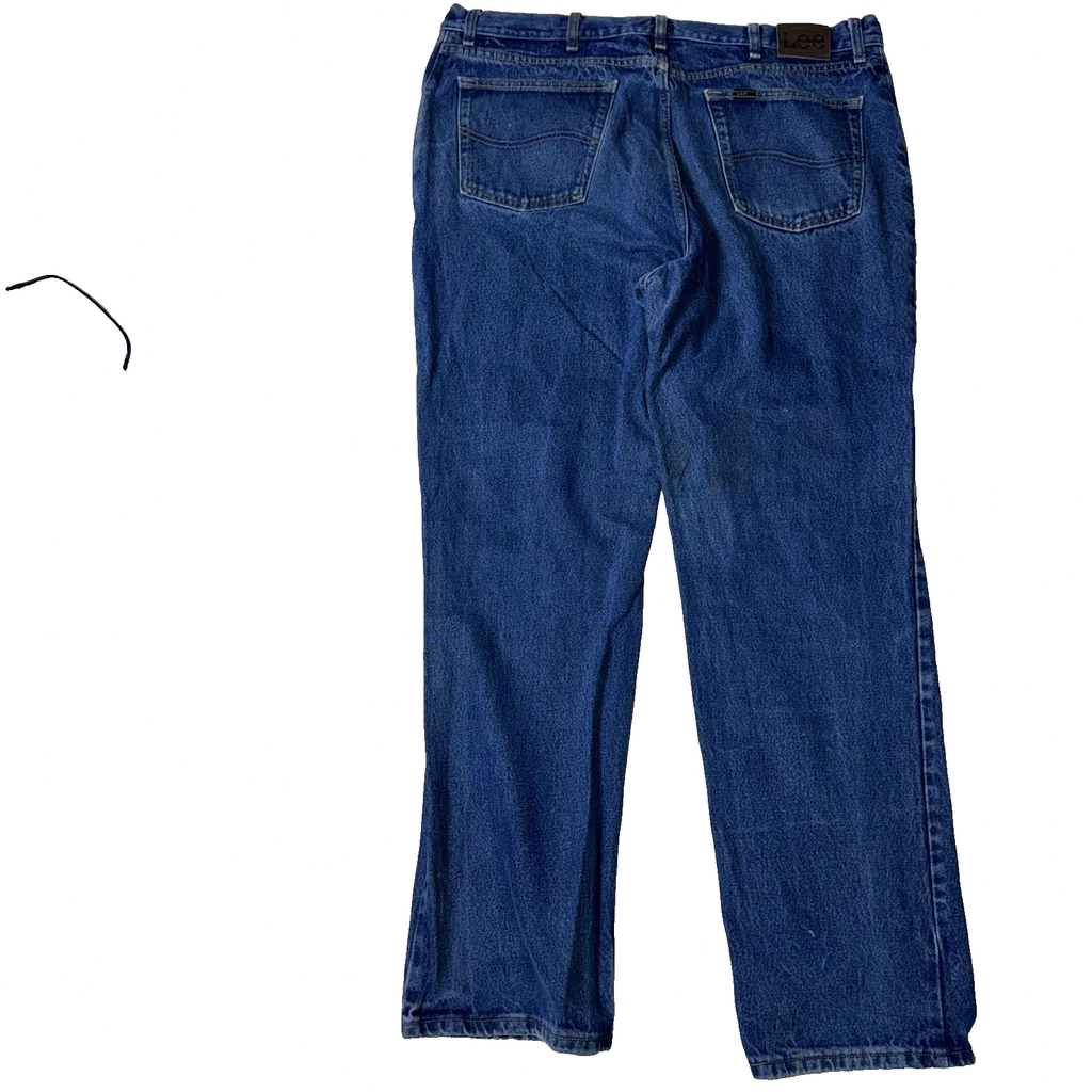 Vintage Lee Jeans Men’s Blue 44x34 Regular Fit GRADE B