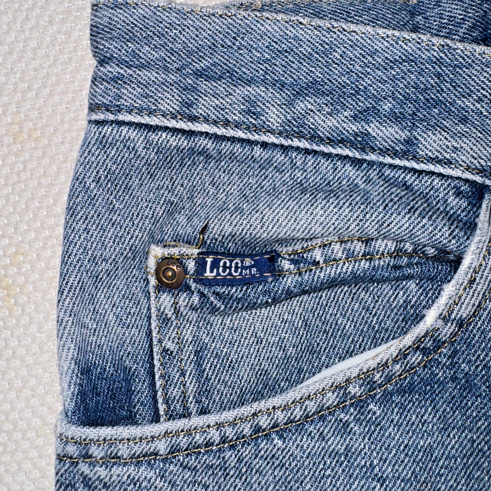 Vintage Lee Jeans Men’s Blue 33X30 Regular Fit GRADE B