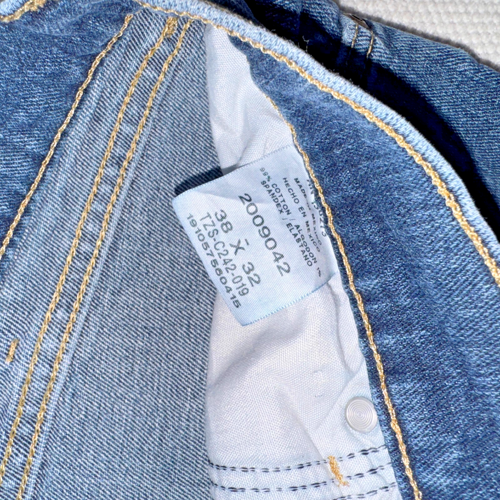 Vintage Lee Jeans Men’s Blue 38x32 Regular Fit GRADE B