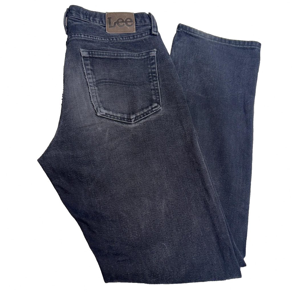 Vintage Lee Jeans Men’s Dark Grey 30x32 Regular Fit GRADE B