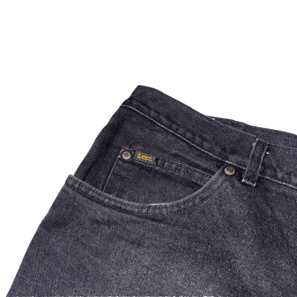 Vintage Lee Jeans Men’s Black 40X34 Regular Fit GRADE B