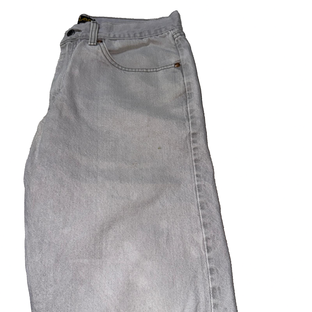 Vintage Lee Jeans Men’s Grey 33x30 Regular Fit GRADE B