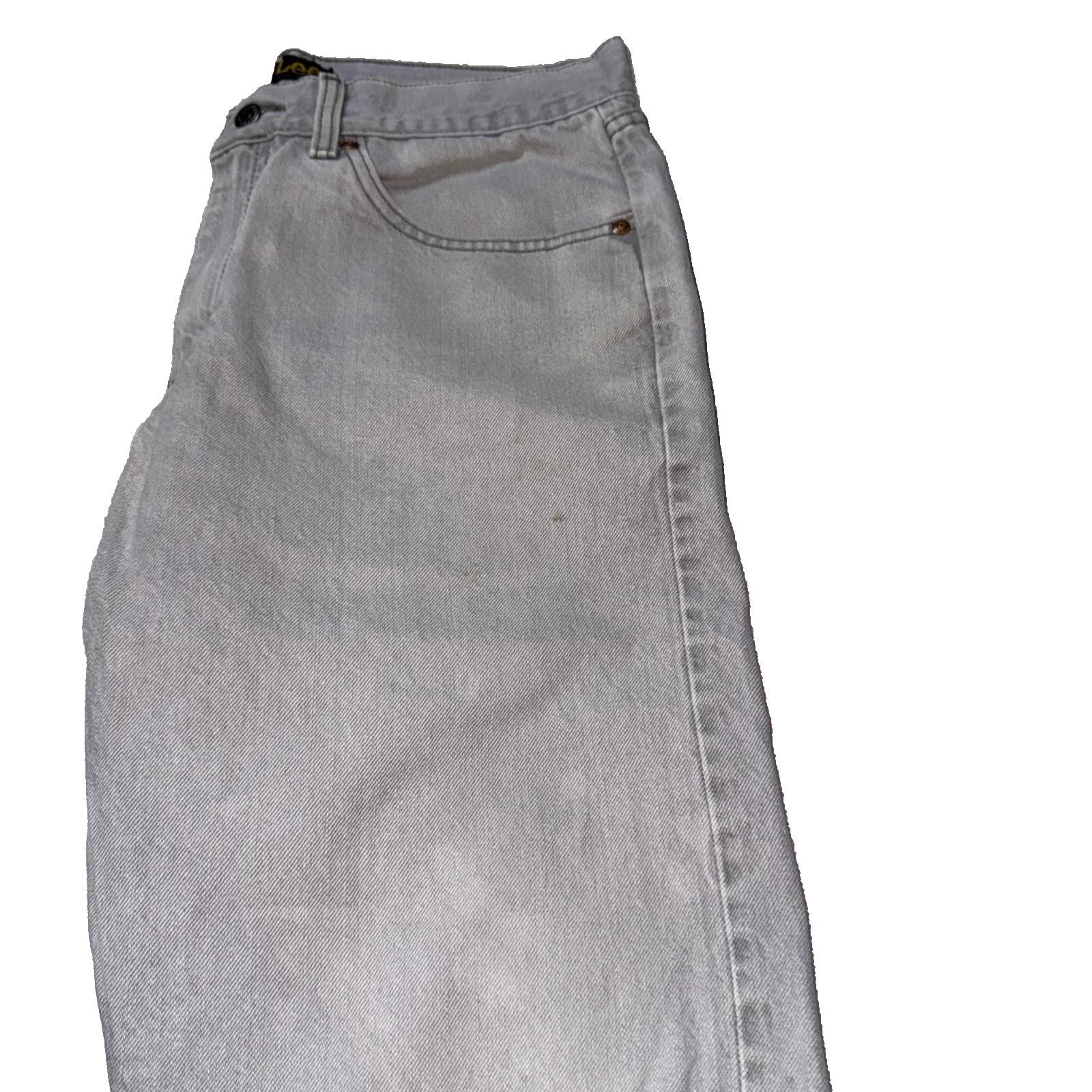 Vintage Lee Jeans Men’s Grey 33x30 Regular Fit GRADE B