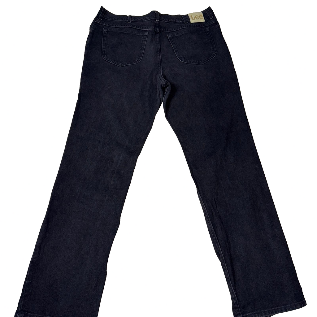Vintage Lee Jeans Men’s Black 40X34 Regular Fit GRADE B