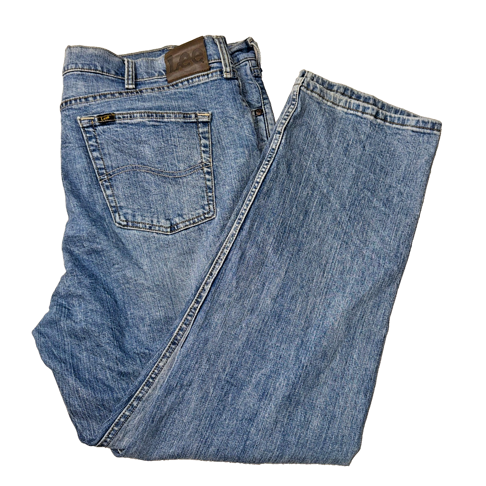 Vintage Lee Jeans Men’s Blue 40X30 Regular Fit GRADE B