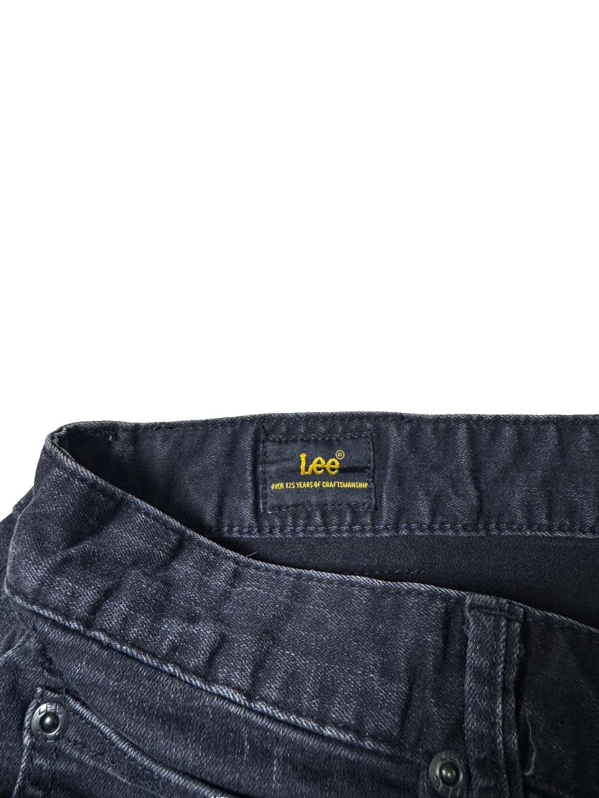 Vintage Lee Jeans Men’s Black 32x31 Regular Fit GRADE B