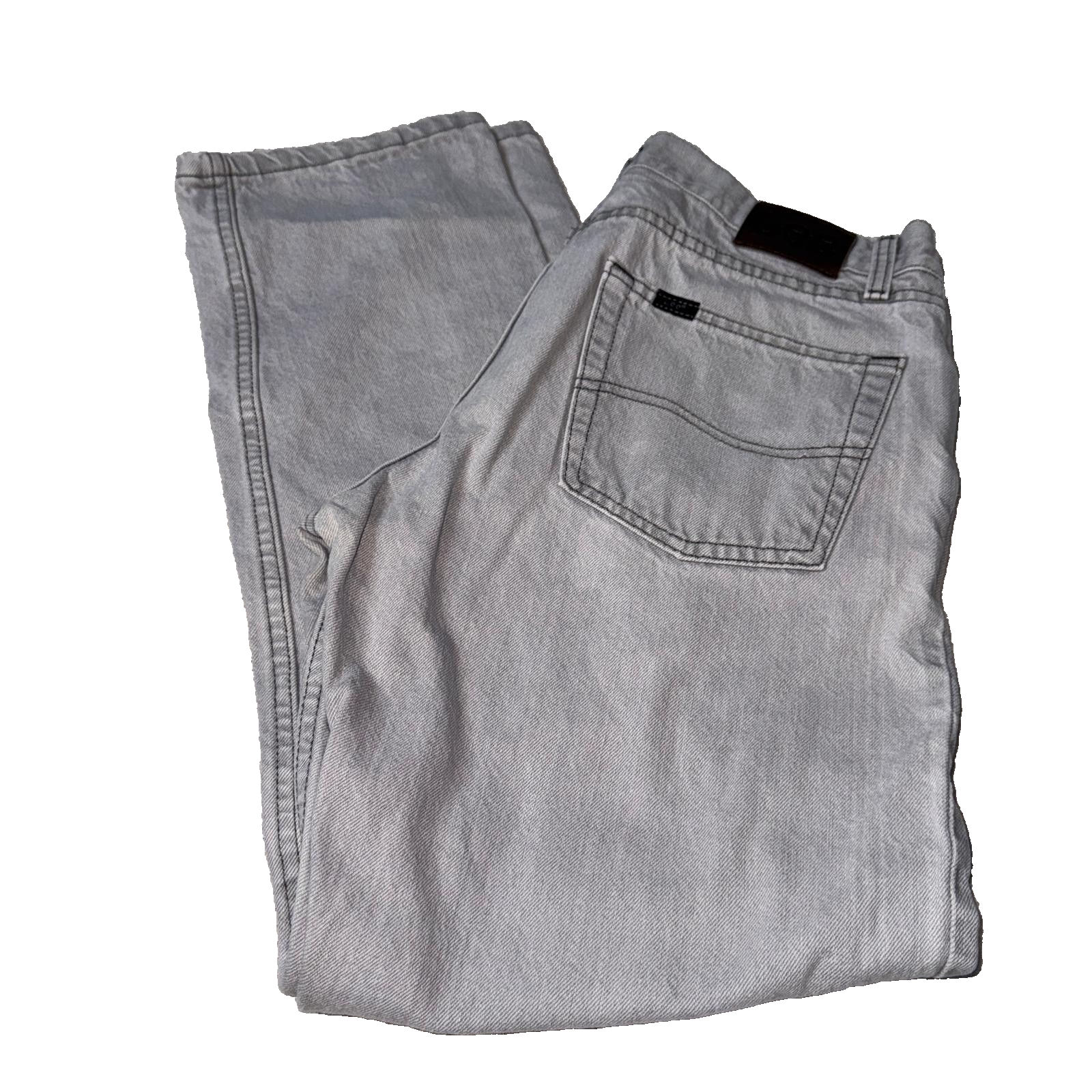 Vintage Lee Jeans Men’s Grey 33x30 Regular Fit GRADE B