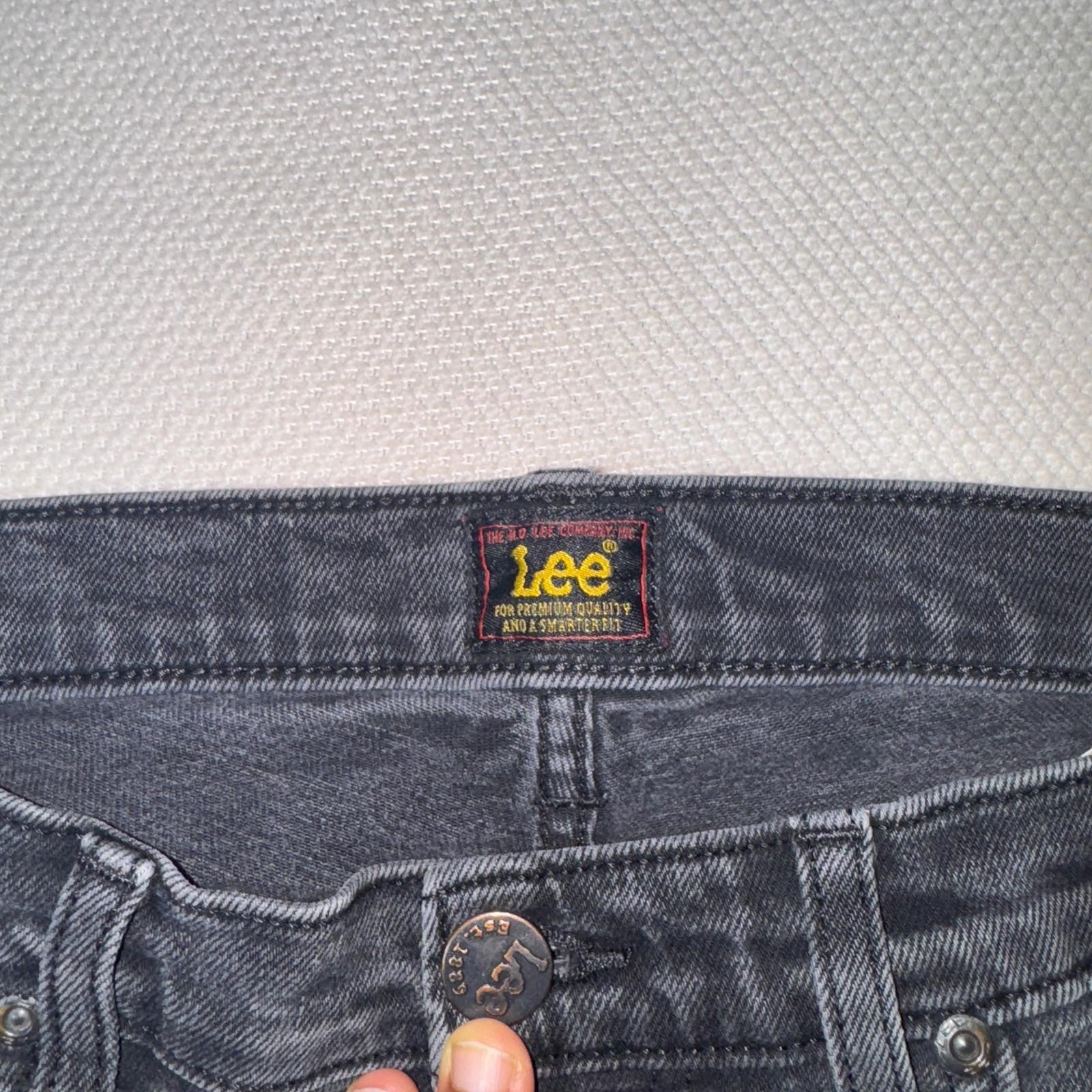 Lee Luke Jeans Men’s Dark Grey 32x32 Slim Tapered Fit GRADE A