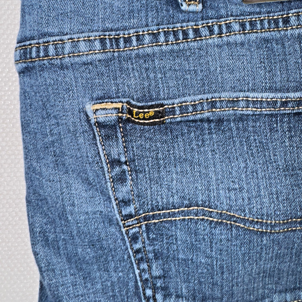 Vintage Lee Jeans Men’s Blue 38x32 Regular Fit GRADE B