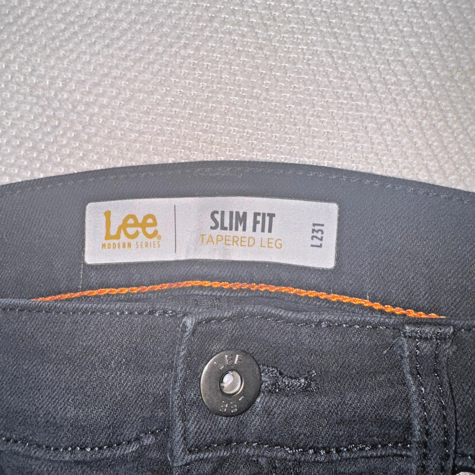 Vintage Lee Jeans Men’s Black 32x30 Slim Fit Tapered Leg GRADE A