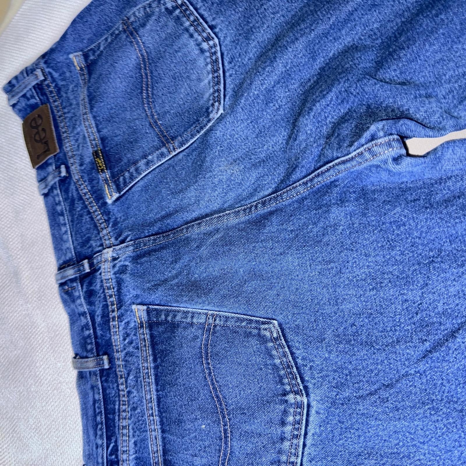 Vintage Lee Jeans Men’s Blue 44x34 Regular Fit GRADE B