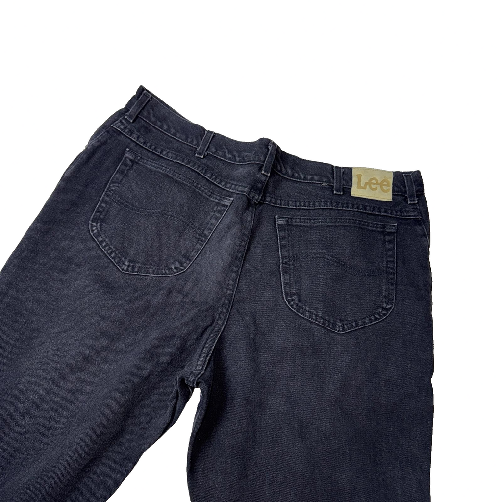 Vintage Lee Jeans Men’s Black 40X34 Regular Fit GRADE B