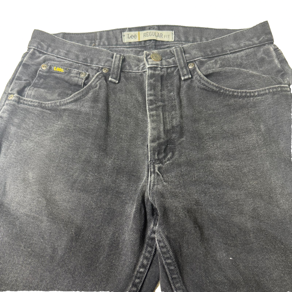 Vintage Lee Jeans Men’s Dark Grey 30x32 Regular Fit GRADE B