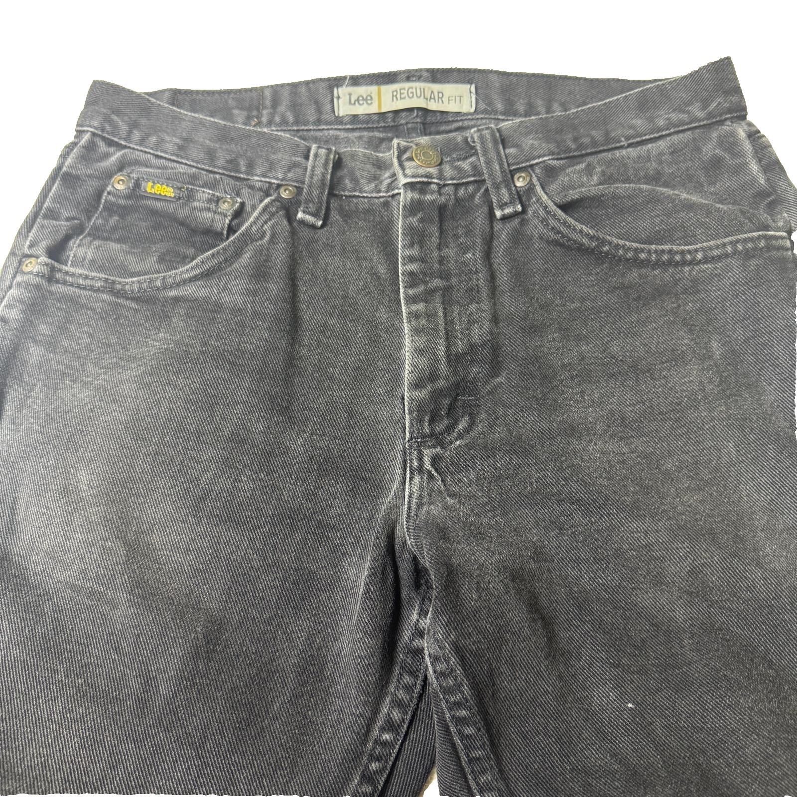 Vintage Lee Jeans Men’s Dark Grey 30x32 Regular Fit GRADE B