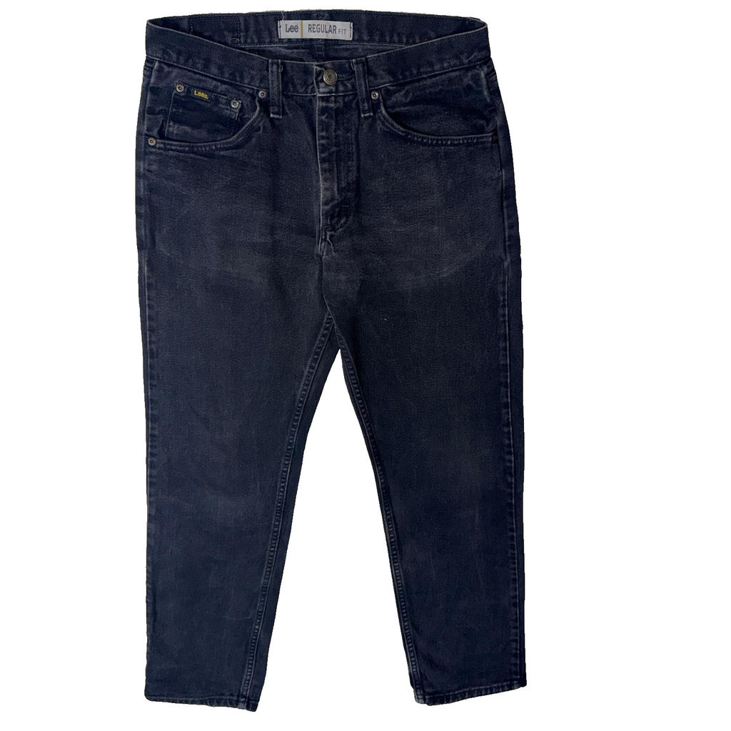 Vintage Lee Jeans Men’s Dark Grey 30x32 Regular Fit GRADE B