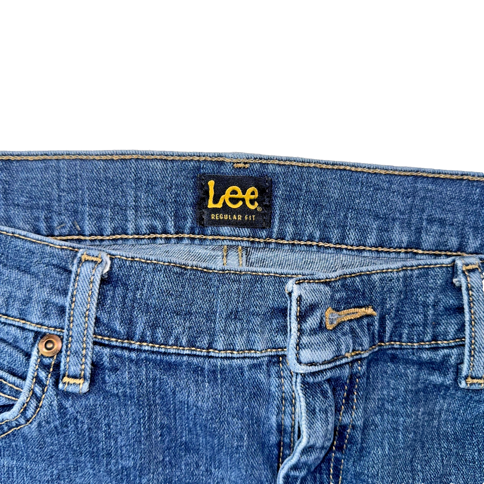 Vintage Lee Jeans Men’s Blue 38x32 Regular Fit GRADE B