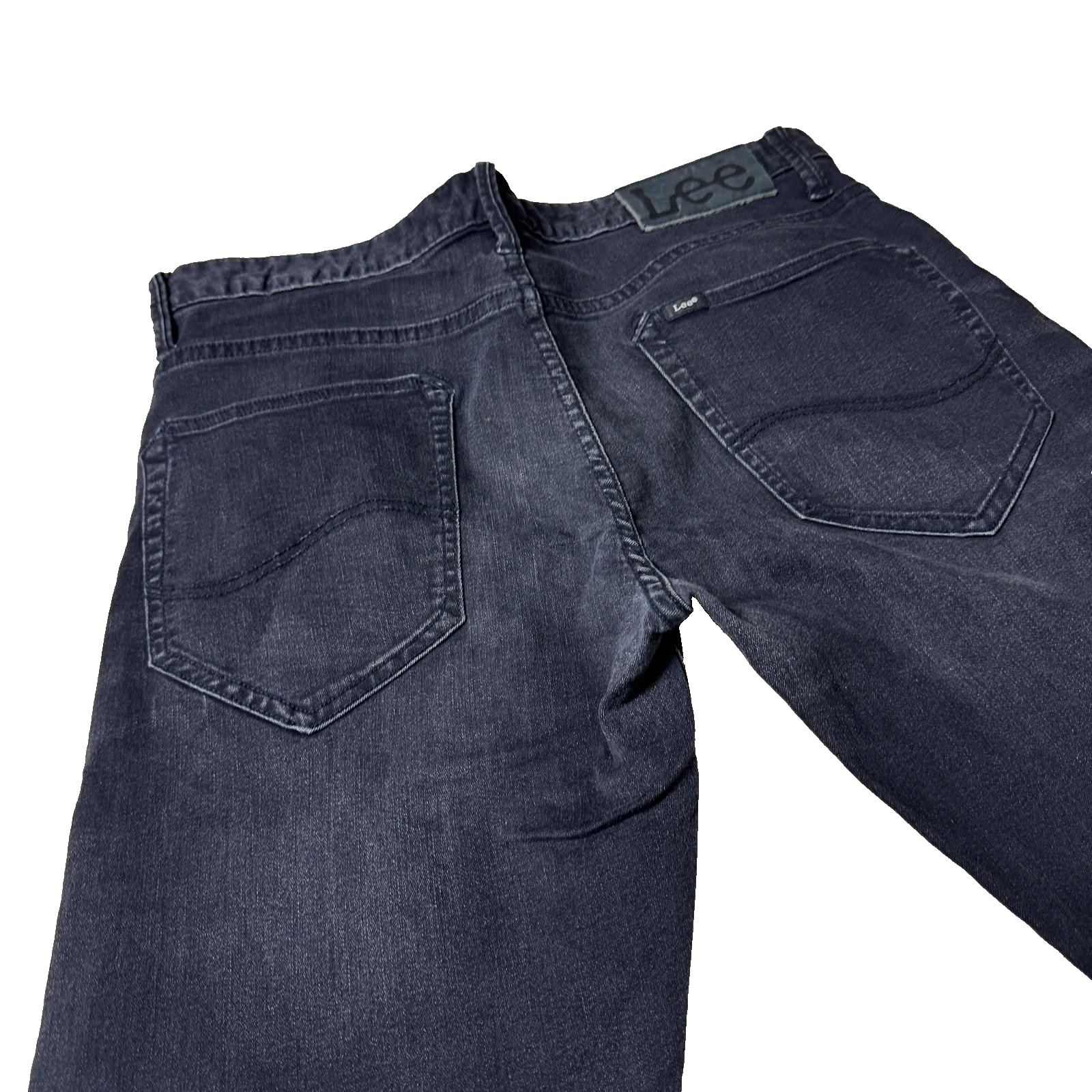 Vintage Lee Jeans Men’s Black 32x31 Regular Fit GRADE B