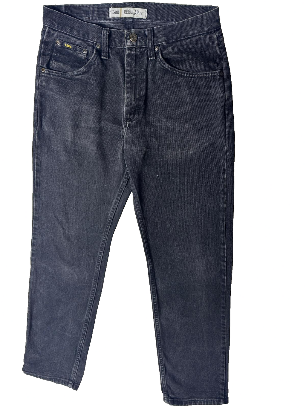 Vintage Lee Jeans Men’s Dark Grey 30x32 Regular Fit GRADE B