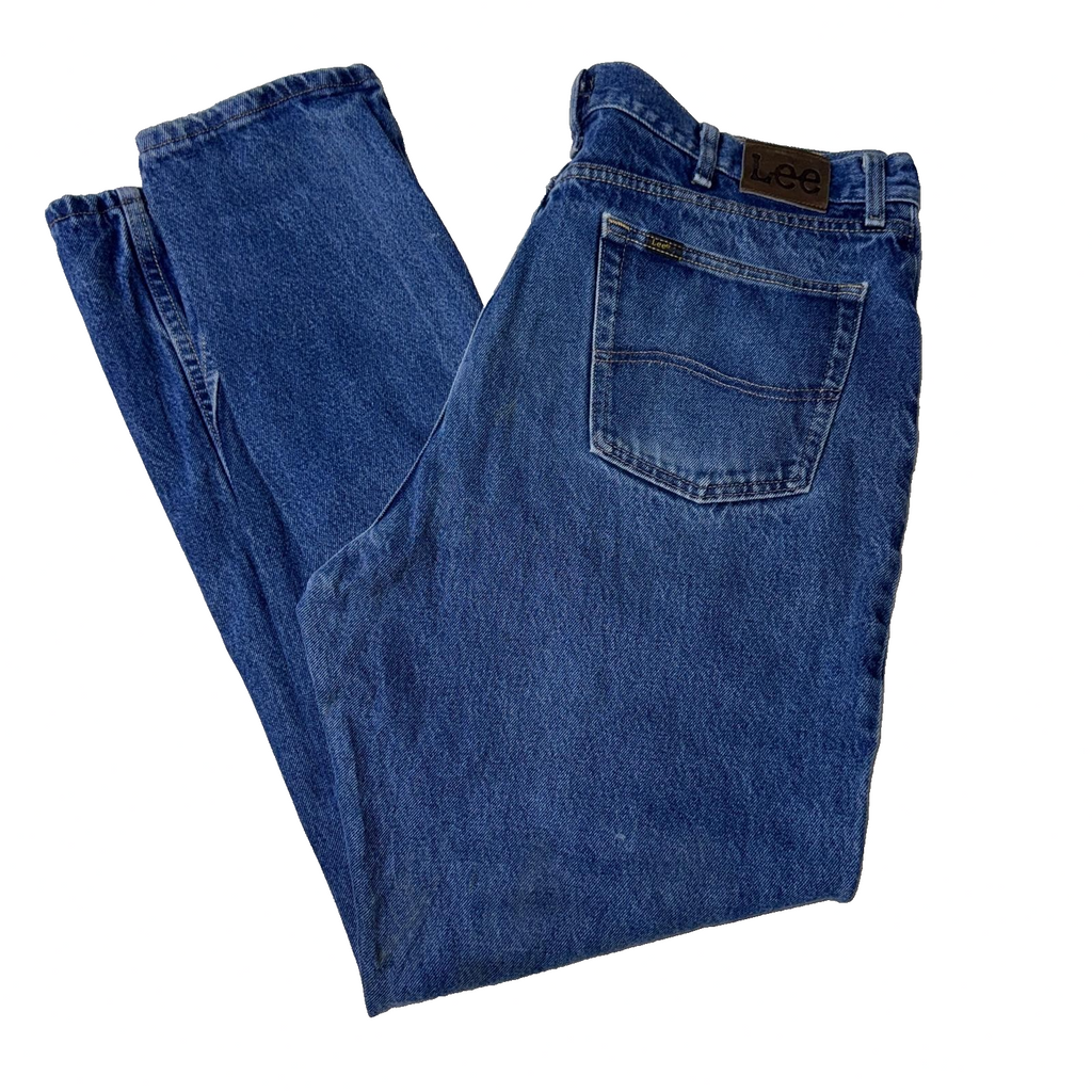 Vintage Lee Jeans Men’s Blue 44x34 Regular Fit GRADE B