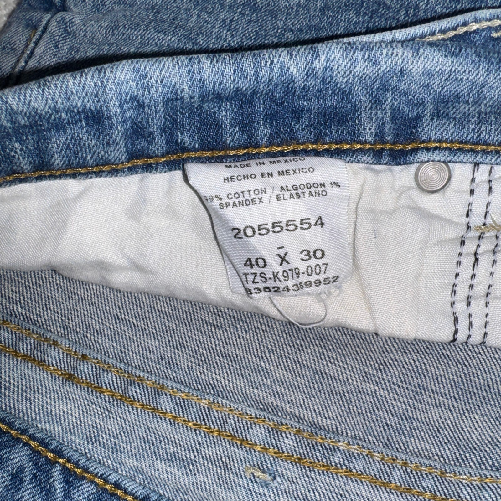 Vintage Lee Jeans Men’s Blue 40X30 Regular Fit GRADE B