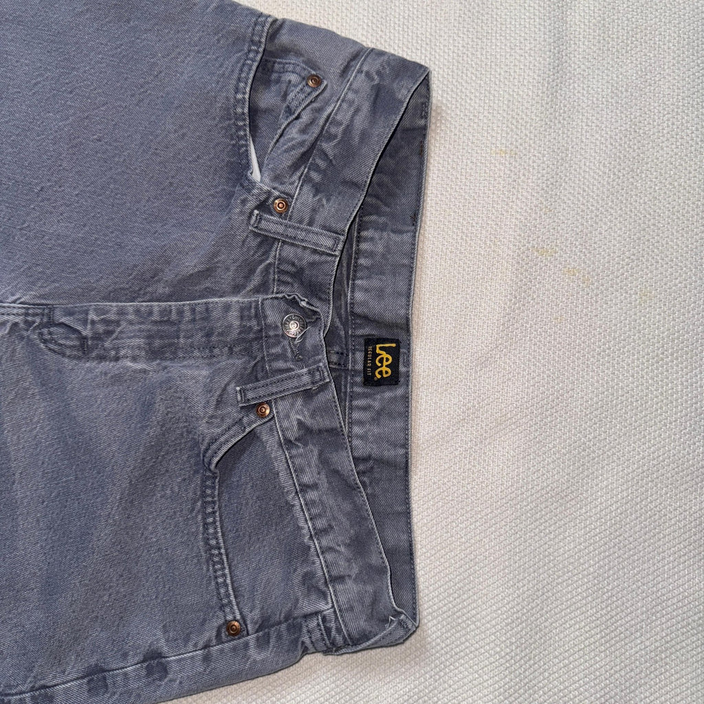 Vintage Lee Jeans Men’s Grey 30x34 Regular Fit GRADE A
