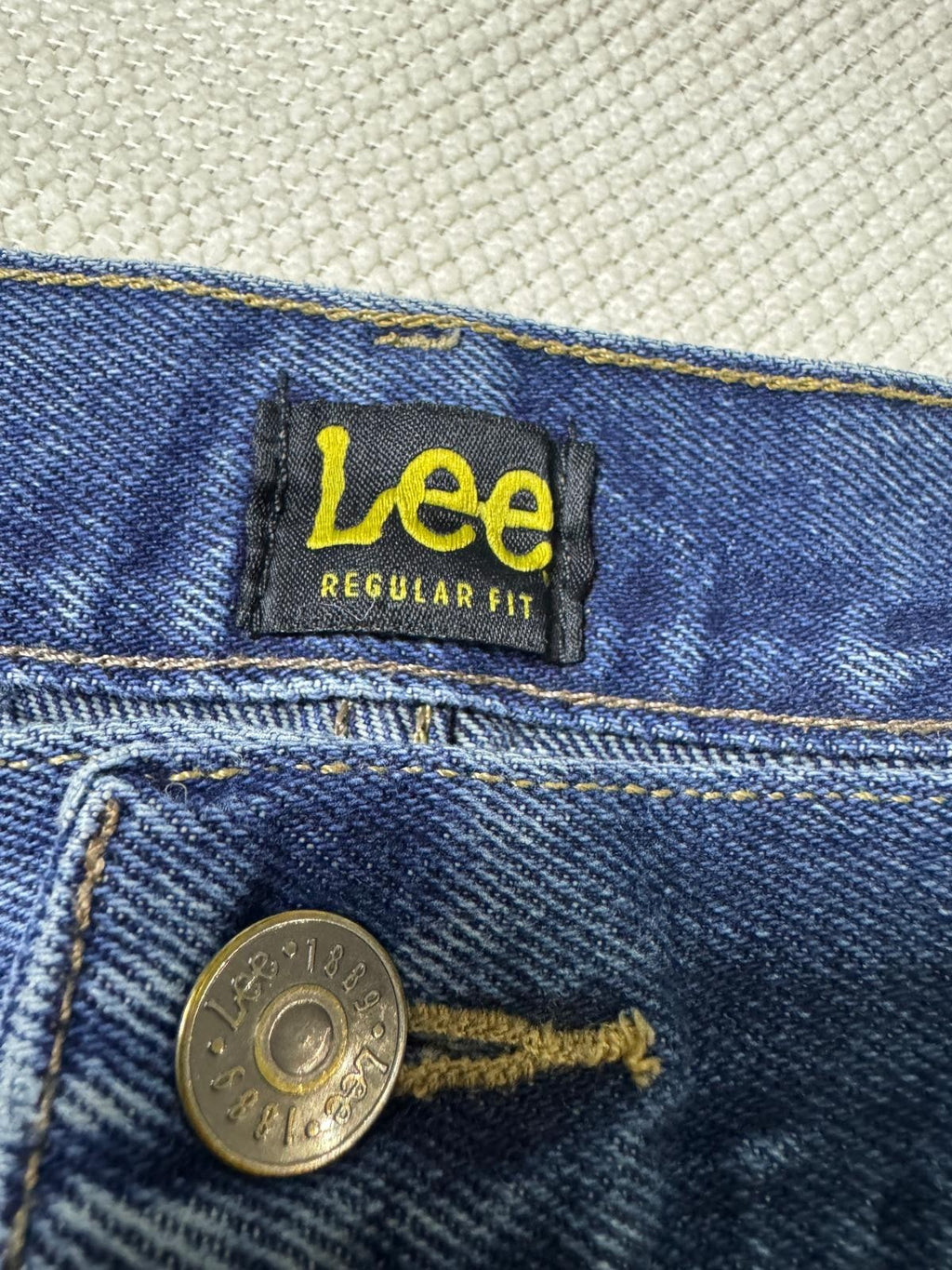Vintage Lee Jeans Men’s Blue 44x34 Regular Fit GRADE B