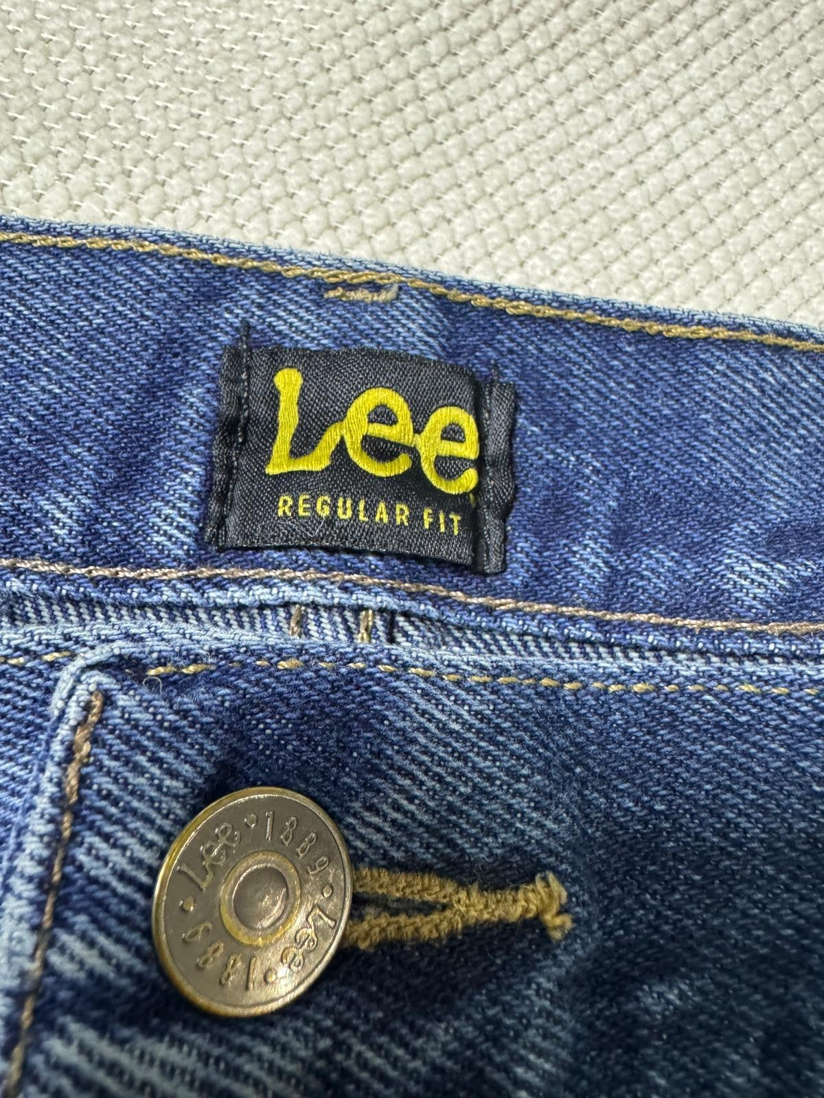 Vintage Lee Jeans Men’s Blue 44x34 Regular Fit GRADE B