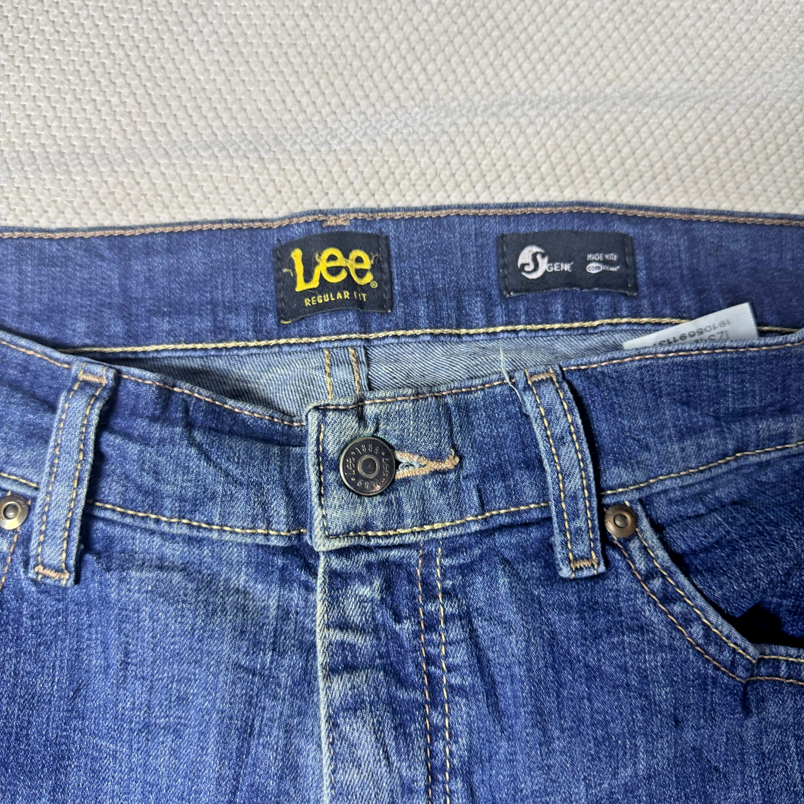 Vintage Lee Jeans Men’s Blue 33x29 Regular Fit GRADE C