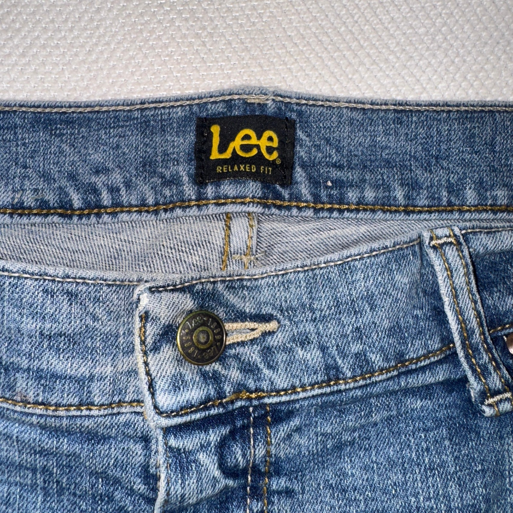 Vintage Lee Jeans Men’s Blue 40X30 Regular Fit GRADE B