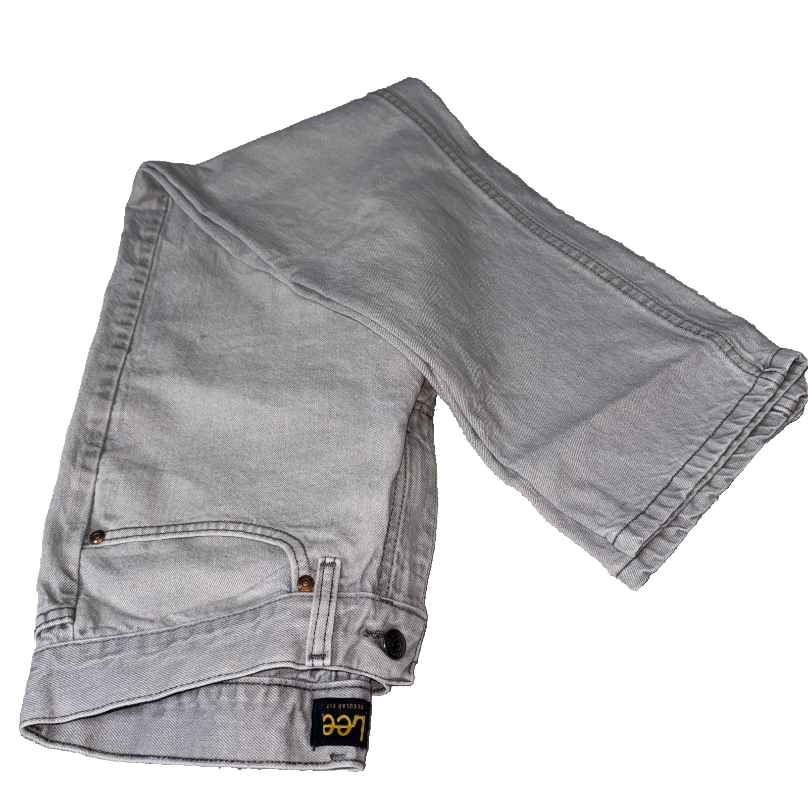 Vintage Lee Jeans Men’s Grey 33x30 Regular Fit GRADE B